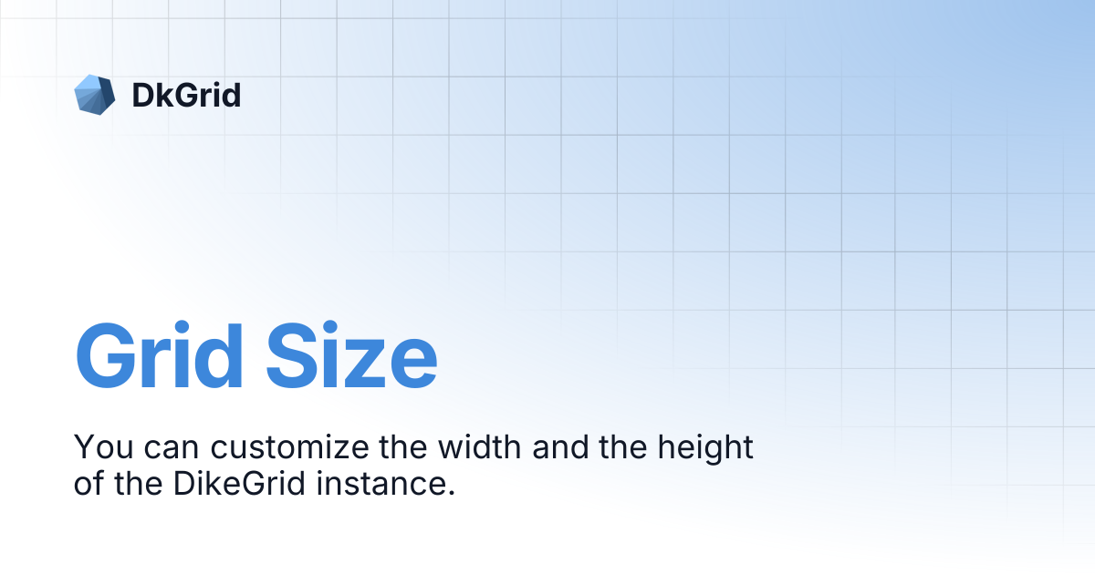 Grid Size | DkGrid